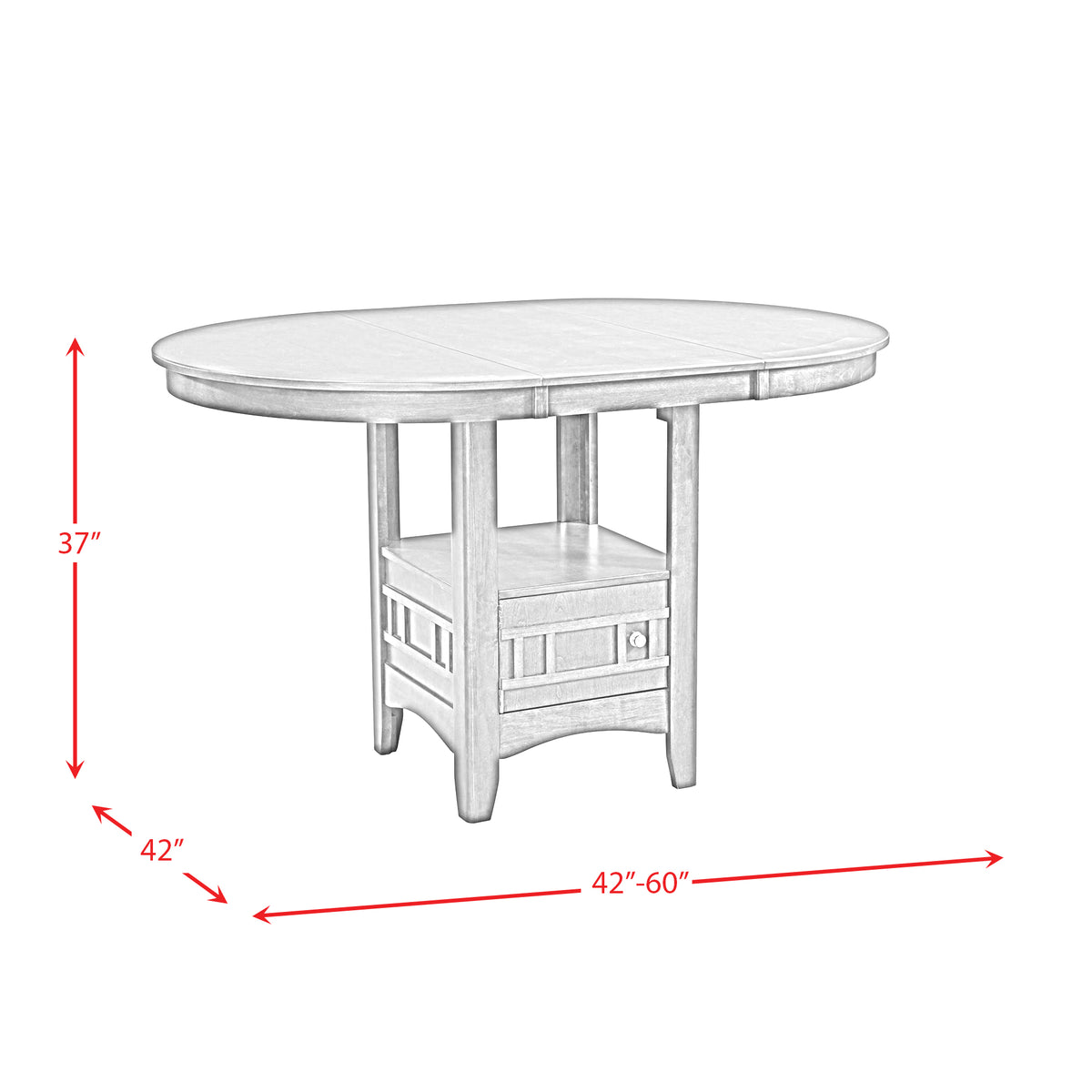 Max Cherry 5-Piece Pub Dining Set