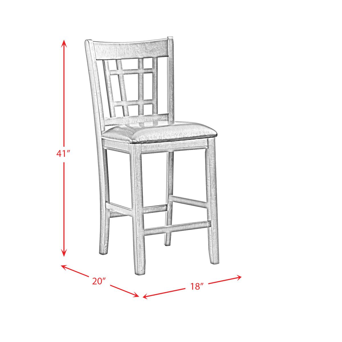 Max Cherry 5-Piece Pub Dining Set