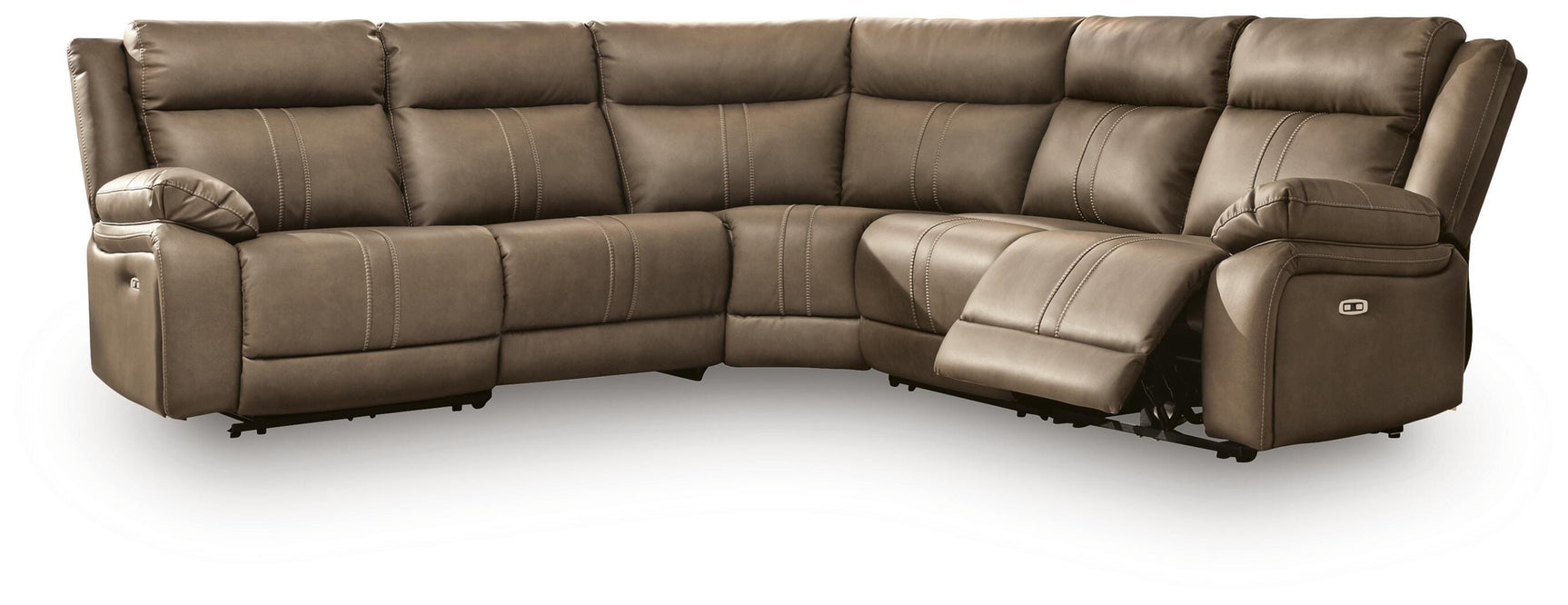 Max-Momentum Biscotti 5-Pc Power Reclining Sectional - Ornate Home