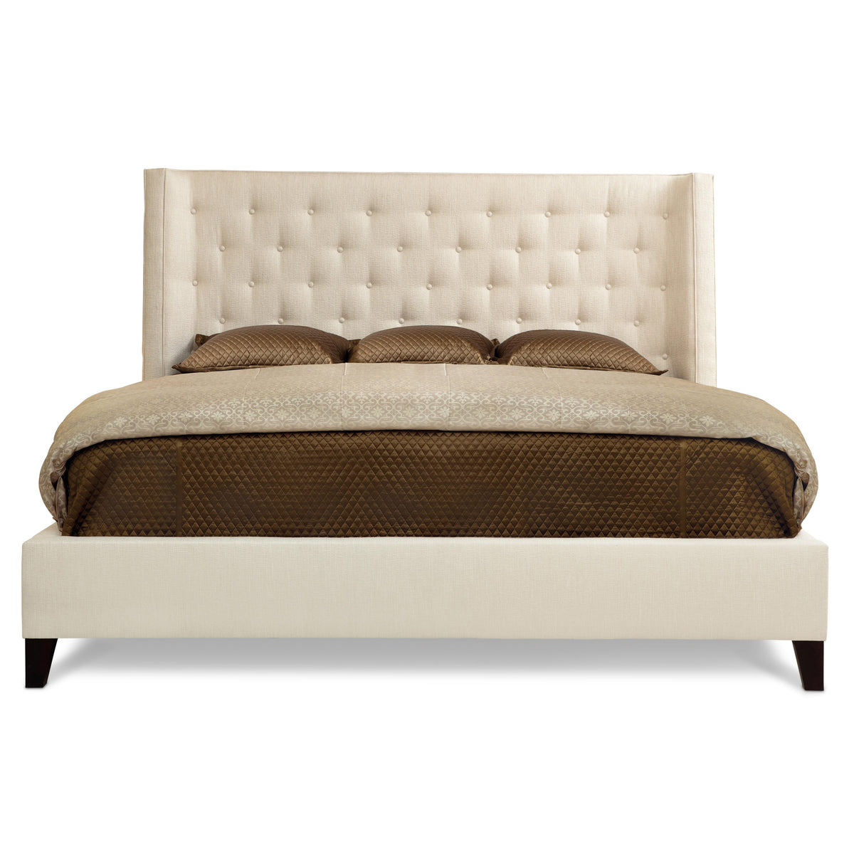 Maxime Espresso Queen Shelter Bed (58" H) - Ornate Home