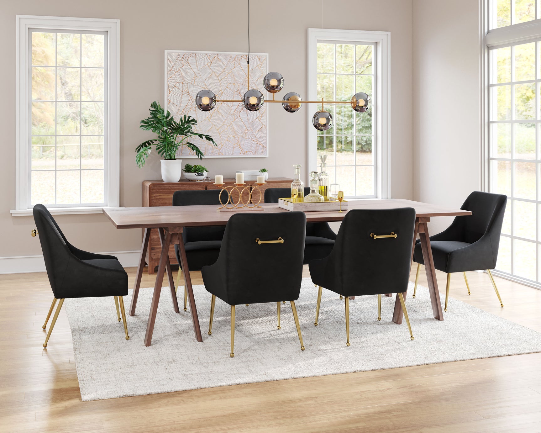 Maxine Black & Gold Dining Chair - Ornate Home