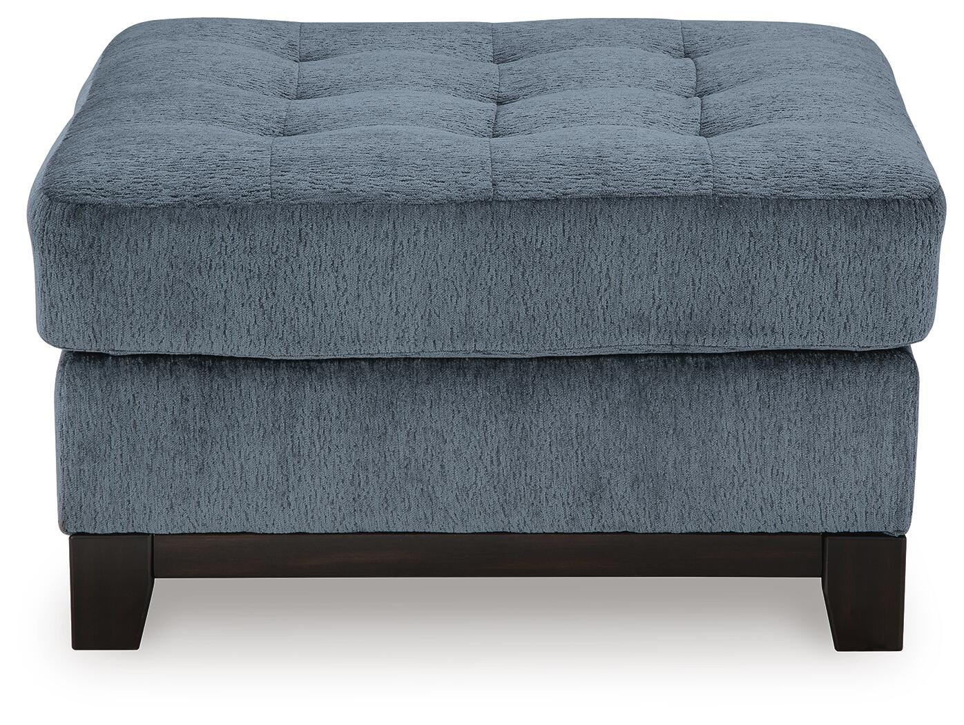 Maxon Place Navy 3-Piece Sectional and Ottoman - Ornate Home