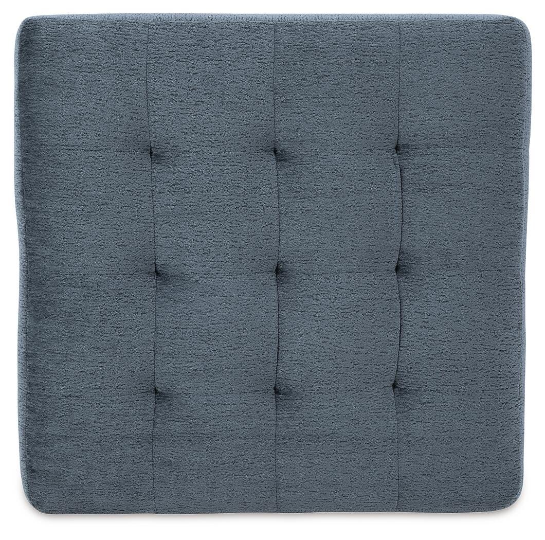 Maxon Place Navy 3-Piece Sectional and Ottoman - Ornate Home