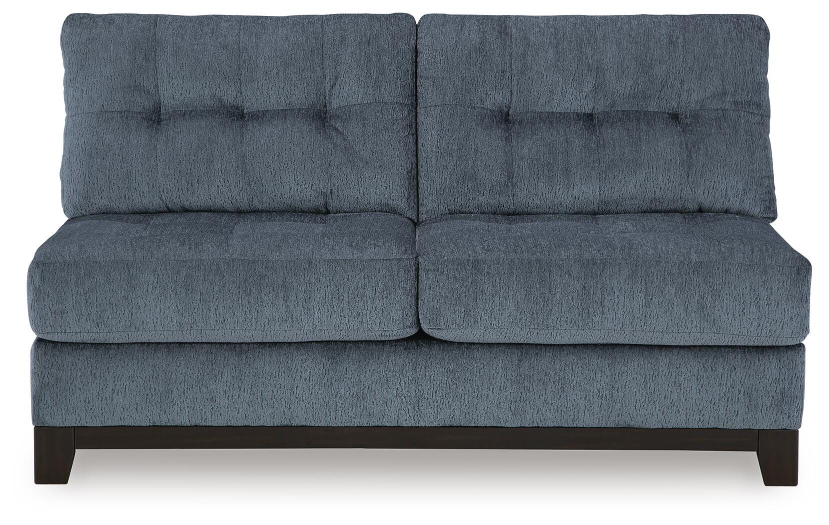 Maxon Place Navy 3-Piece Sectional and Ottoman - Ornate Home