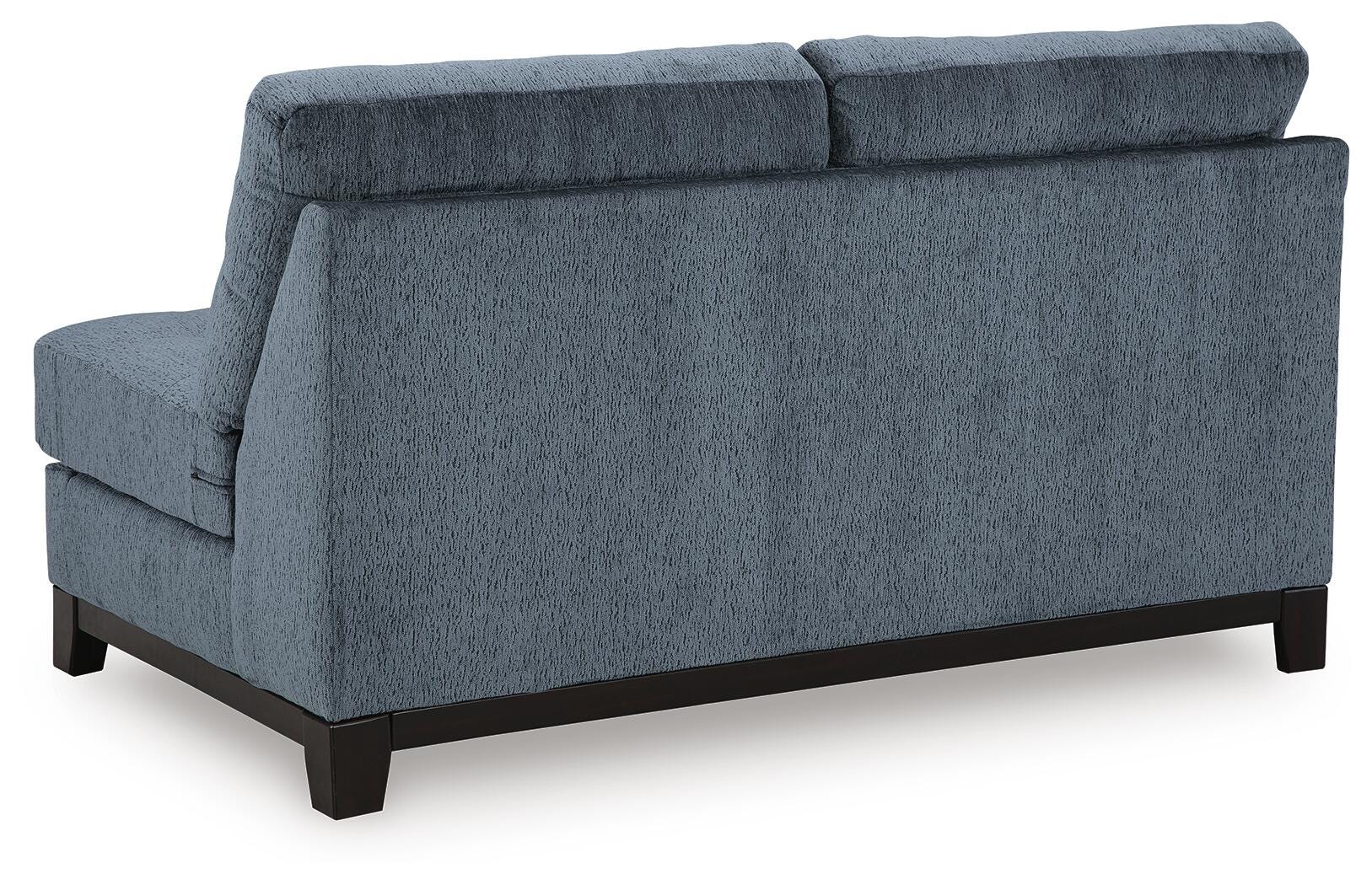 Maxon Place Navy 3-Piece Sectional and Ottoman - Ornate Home