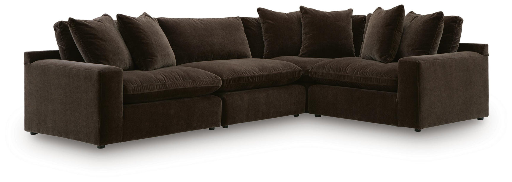 Maxton Heights Bittersweet 4-Piece Sectional - Ornate Home