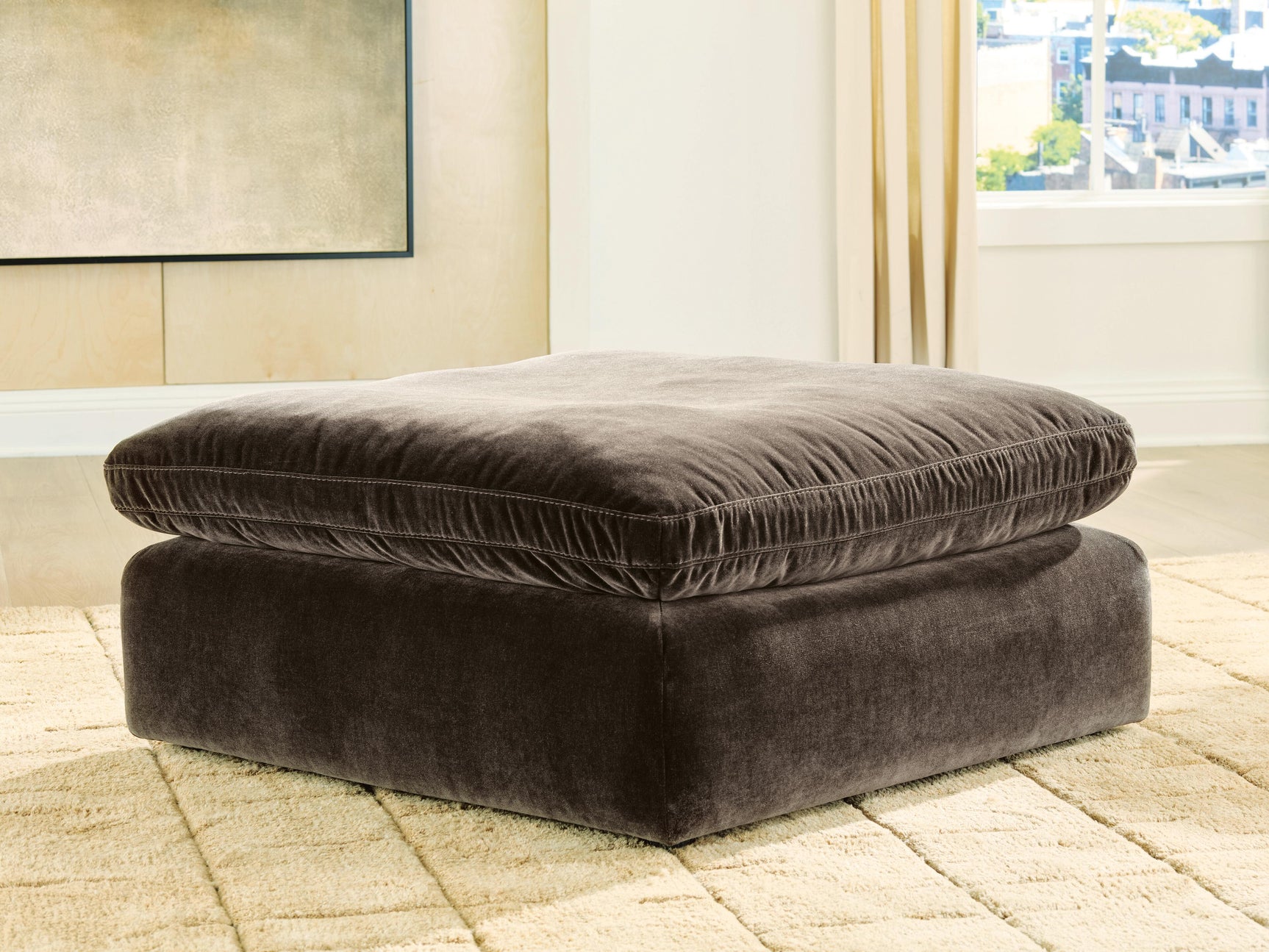 Maxton Heights Bittersweet Oversized Accent Ottoman - Ornate Home