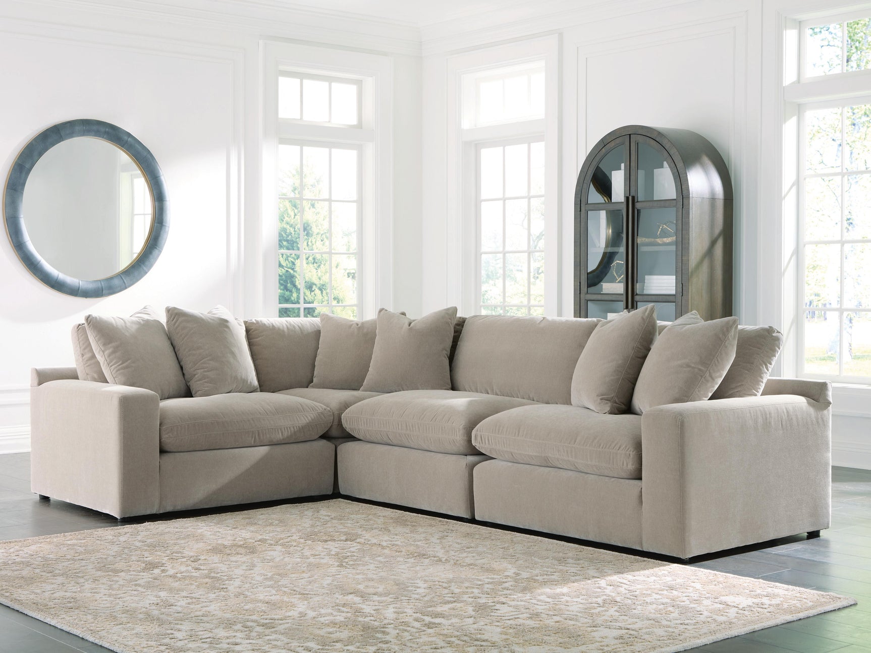 Maxton Heights Pebble 4-Piece Sectional - Ornate Home