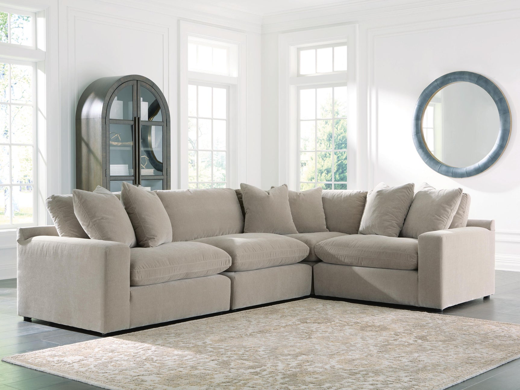 Maxton Heights Pebble 4-Piece Sectional - Ornate Home