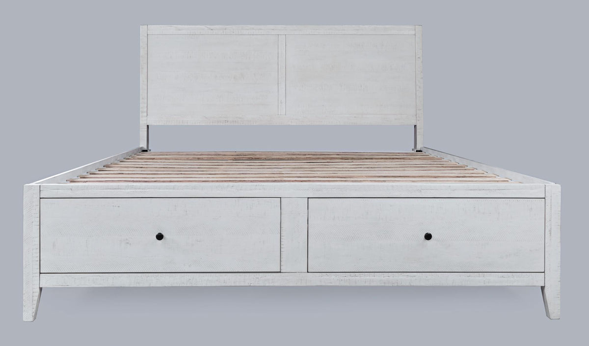 Maxton Ivory 3-Piece King Storage Bedroom Set - Ornate Home