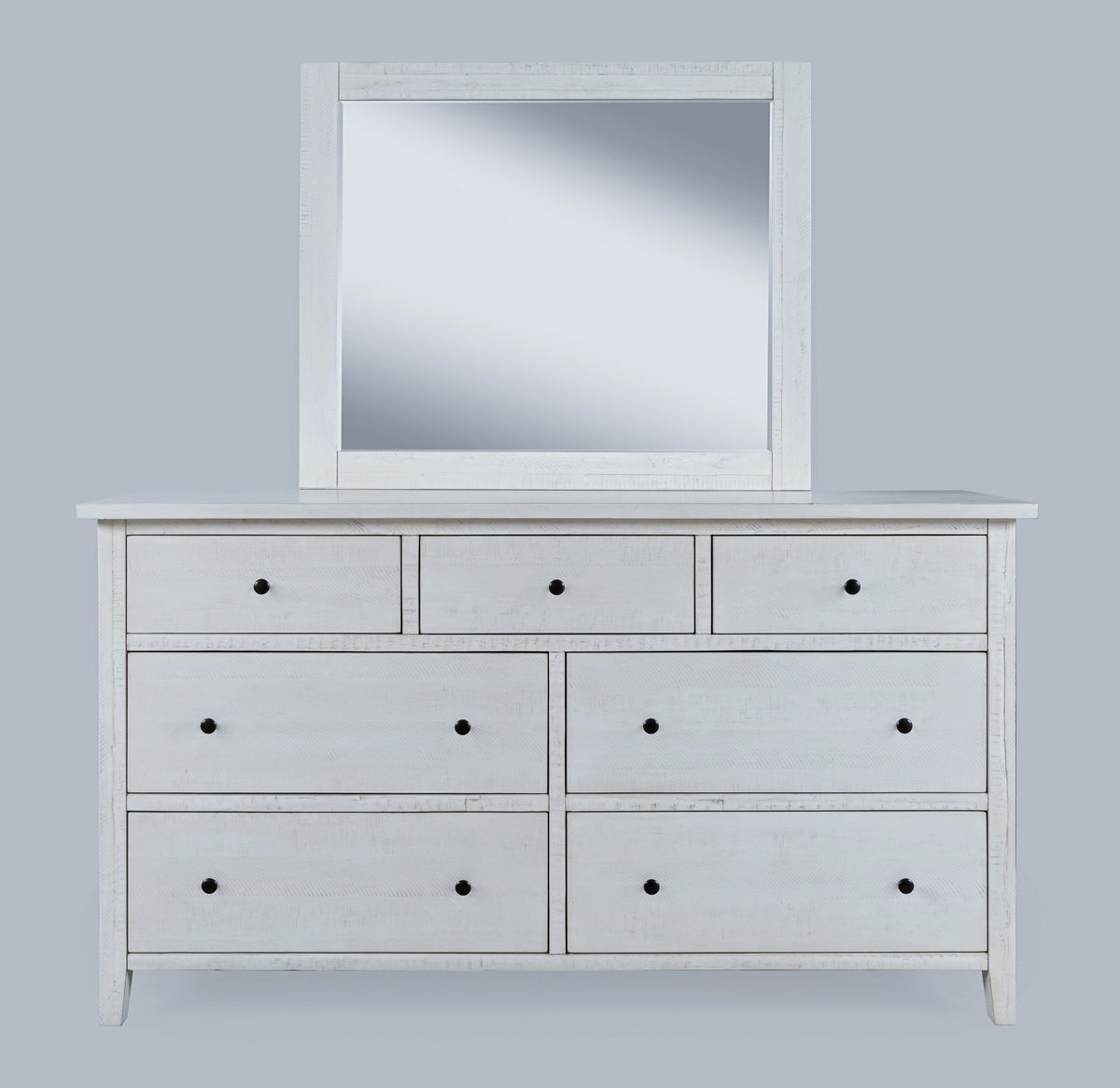 Maxton Ivory Dresser & Mirror - Ornate Home