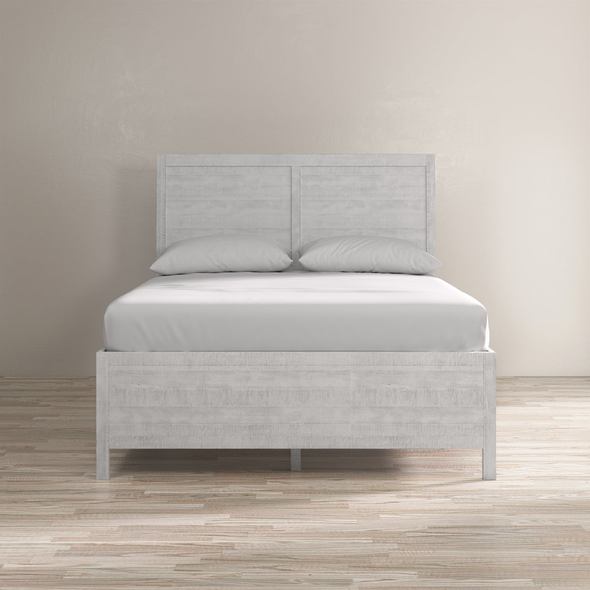 Maxton Ivory Queen Panel Bed - Ornate Home