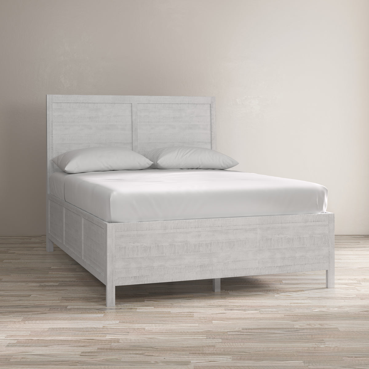 Maxton Ivory Queen Panel Bed - Ornate Home