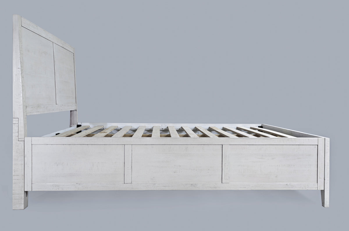 Maxton Ivory Queen Panel Bed - Ornate Home