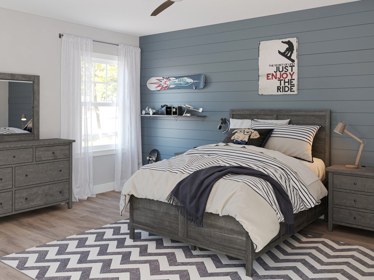 Maxton Stone Full Panel Bed - Ornate Home