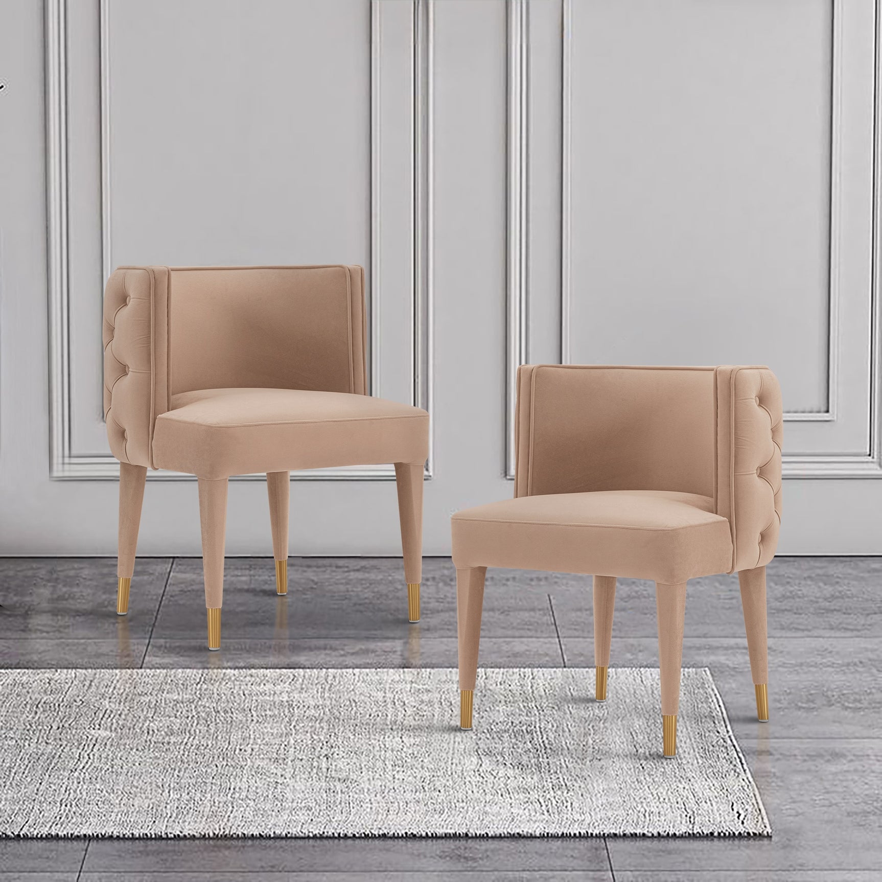 Maya Dining Chair in Nude - Ornate Home