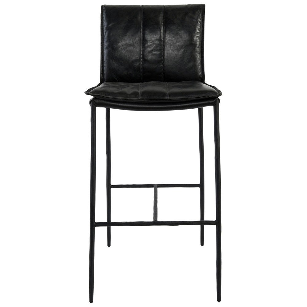 Mayer Black Bar Stool - Ornate Home