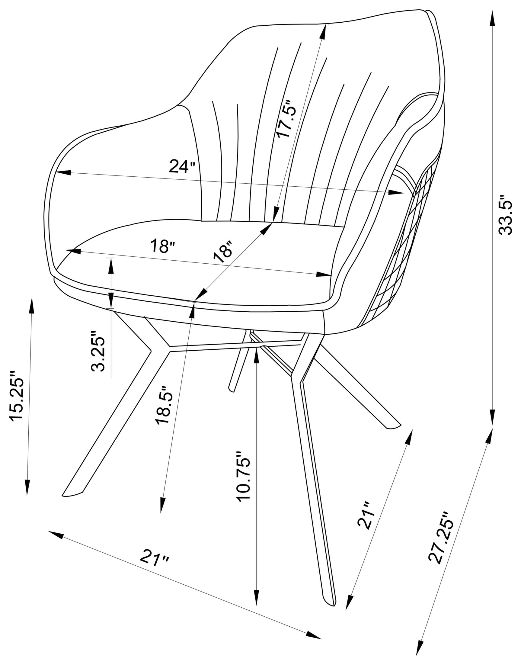 Mayer Blue & Brown Side Chair (Set of 2) - Ornate Home