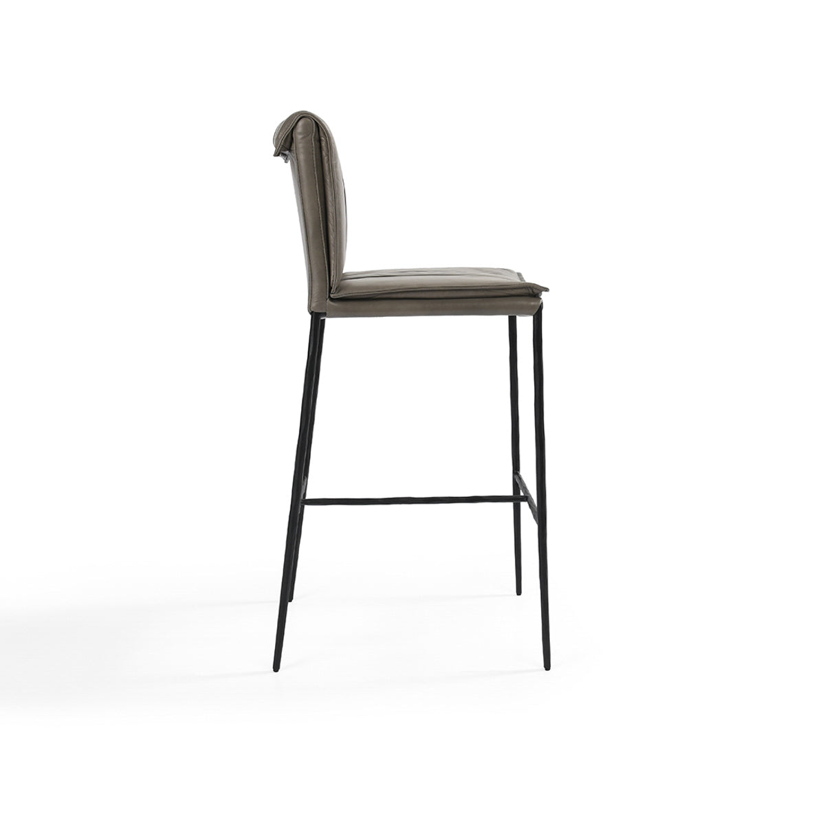 Mayer Pewter Gray Bar Stool - Ornate Home