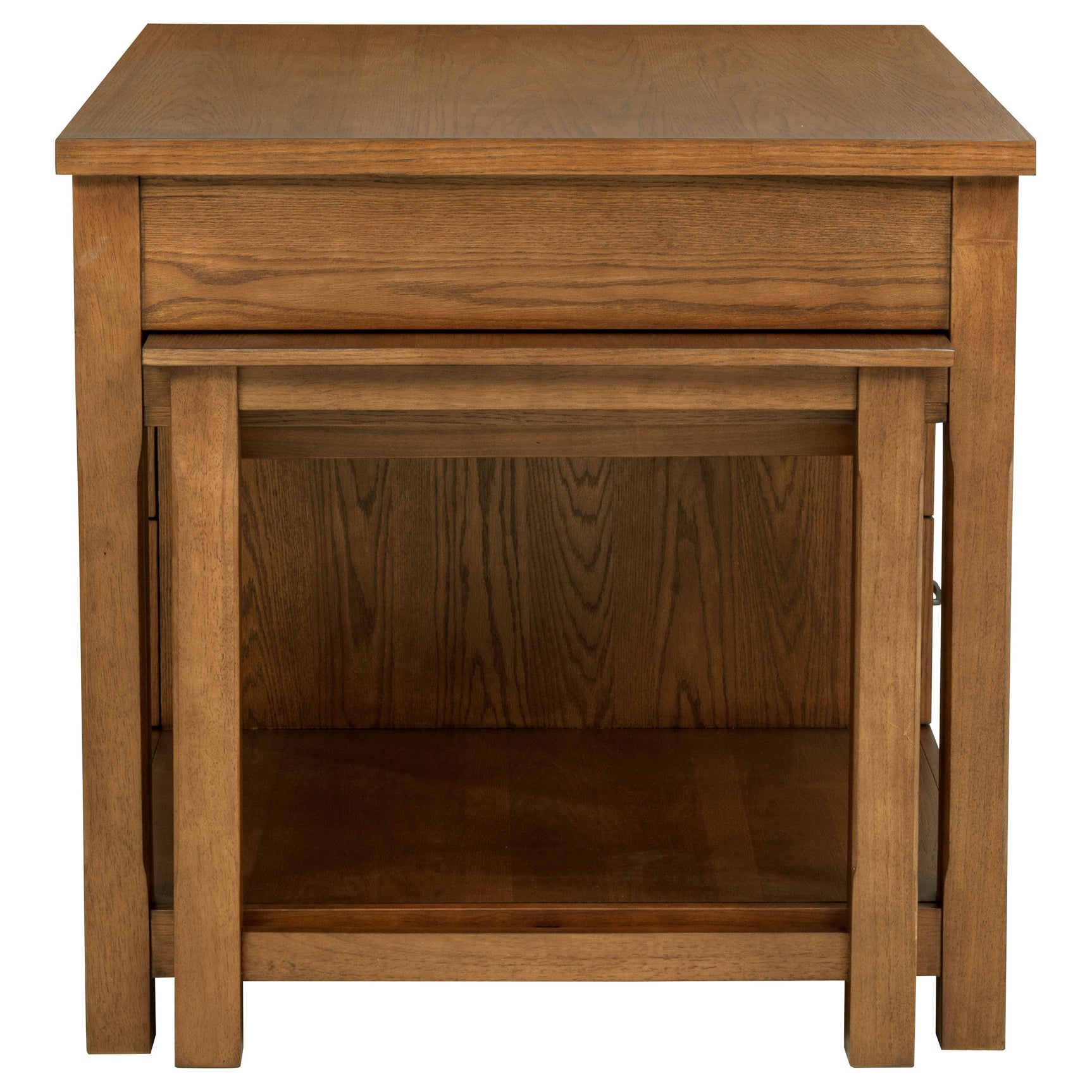 Mayfair Dark Oak 3-piece Kitchen Island with Extension Table - Ornate Home