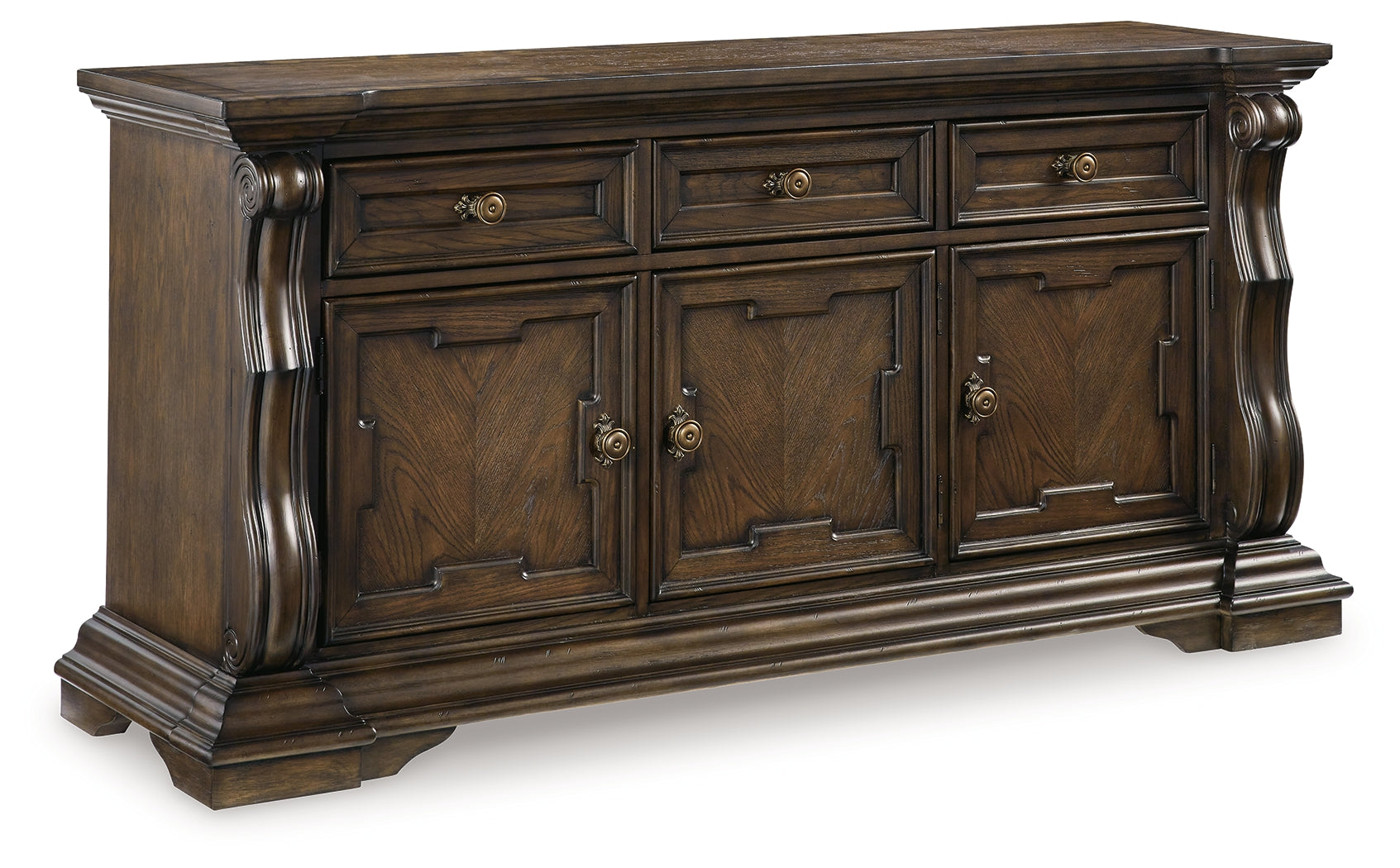 Maylee Brown Dining Buffet (Online Special Price) - Ornate Home