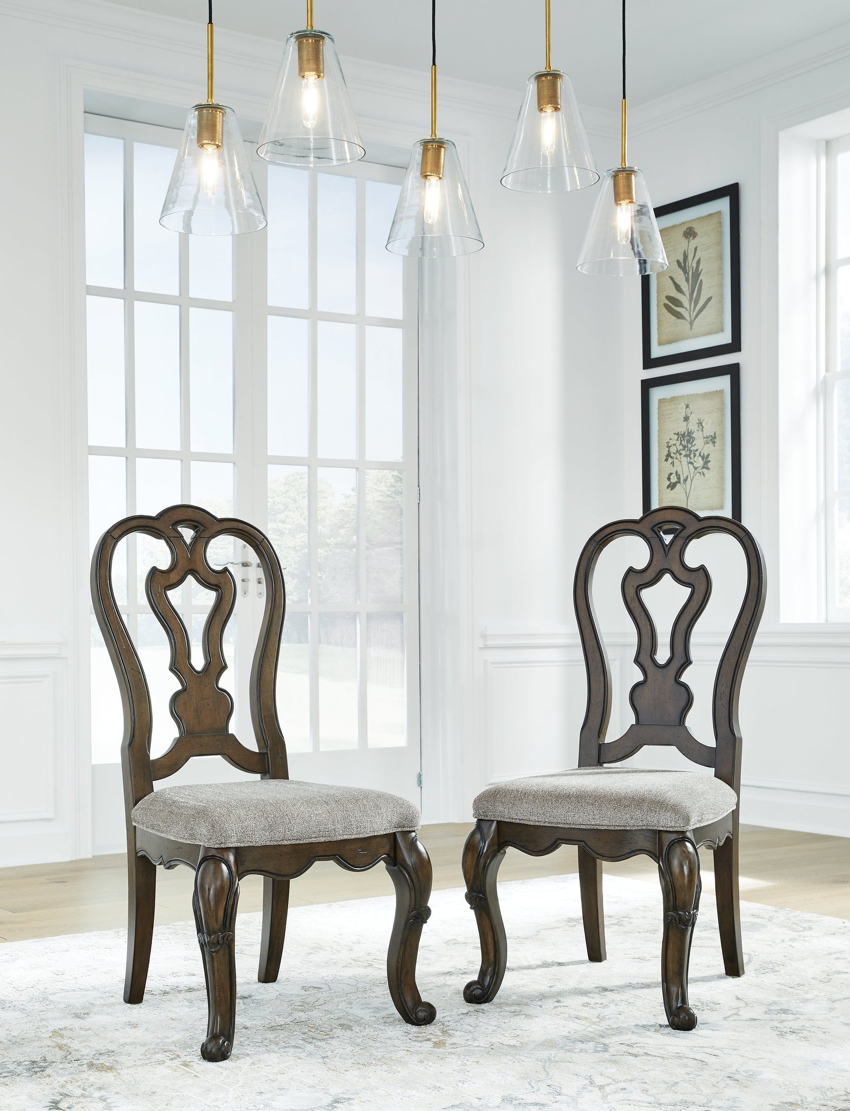 Maylee Dark Brown Dining Table and 10 Chairs (Online Special Price) - Ornate Home