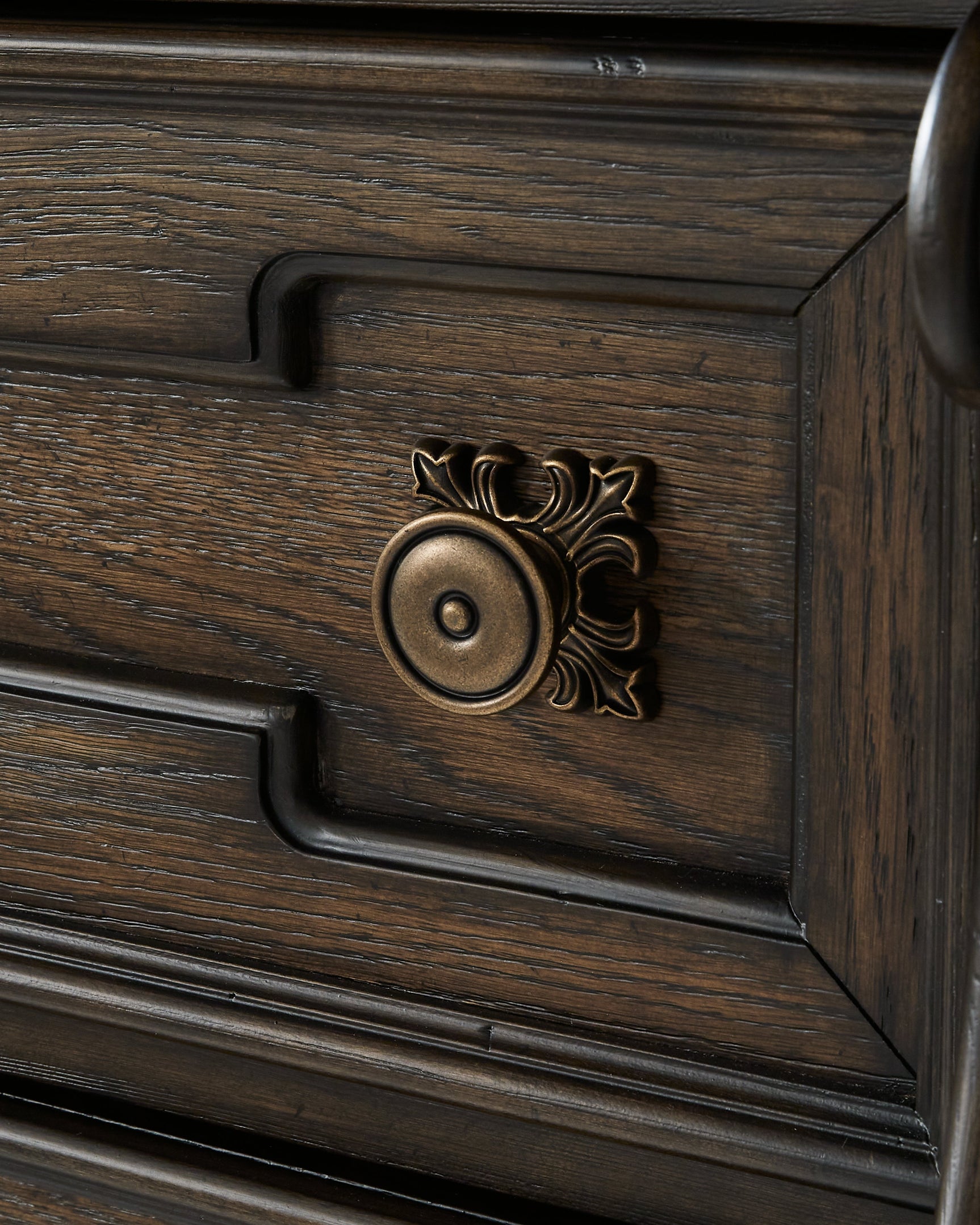 Maylee Dark Brown Dresser and Mirror (Online Special Price) - Ornate Home
