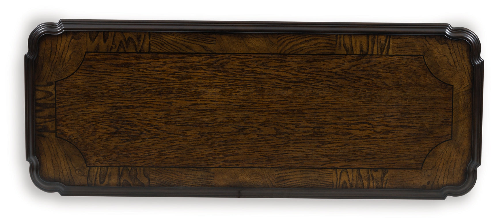 Maylee Dark Brown Sofa Table Cabriole Legs - Ornate Home