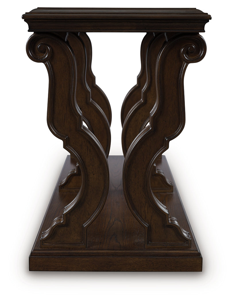 Maylee Dark Brown Sofa Table - Ornate Home