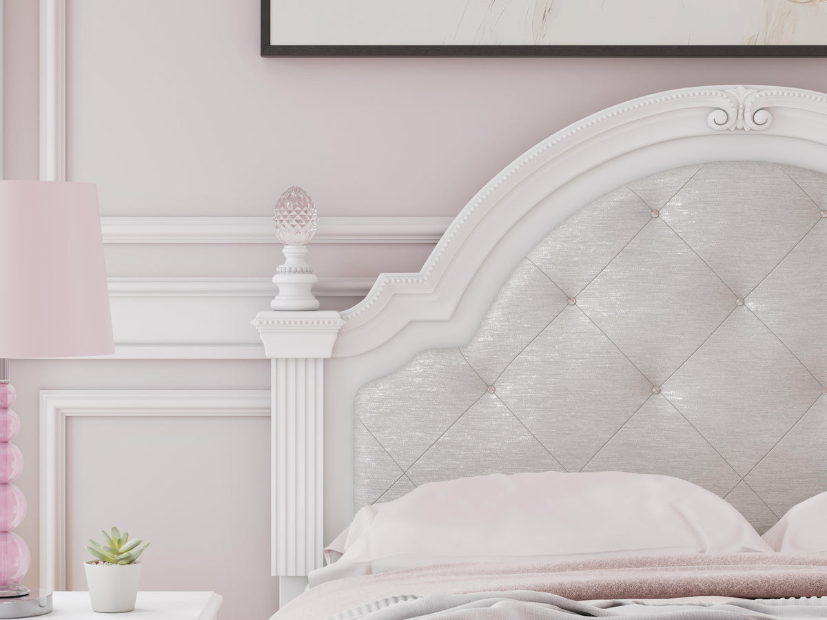 Maylilly White Full Upholstered Panel Headboard (Online Special Price) - Ornate Home