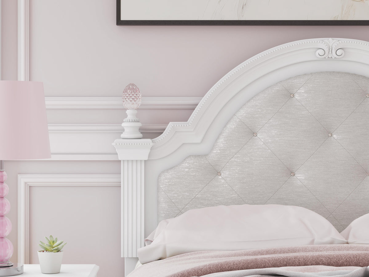 Maylilly White Full Upholstered Panel Headboard (Online Special Price) - Ornate Home