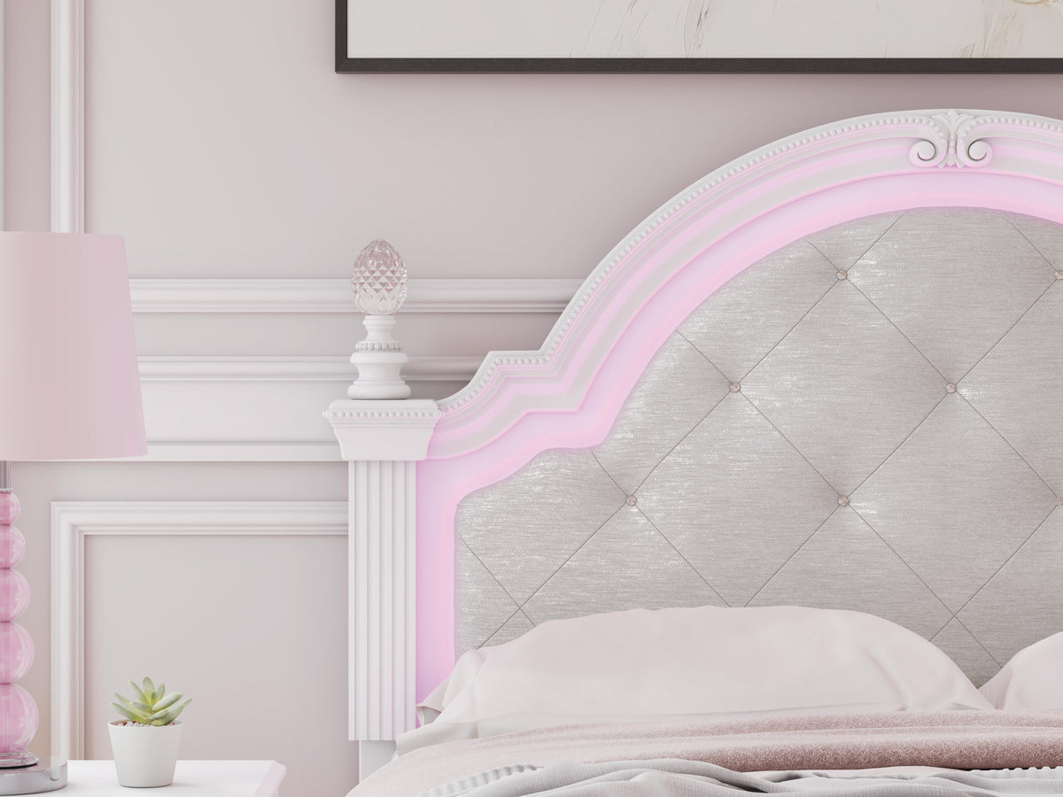 Maylilly White Full Upholstered Panel Headboard (Online Special Price) - Ornate Home