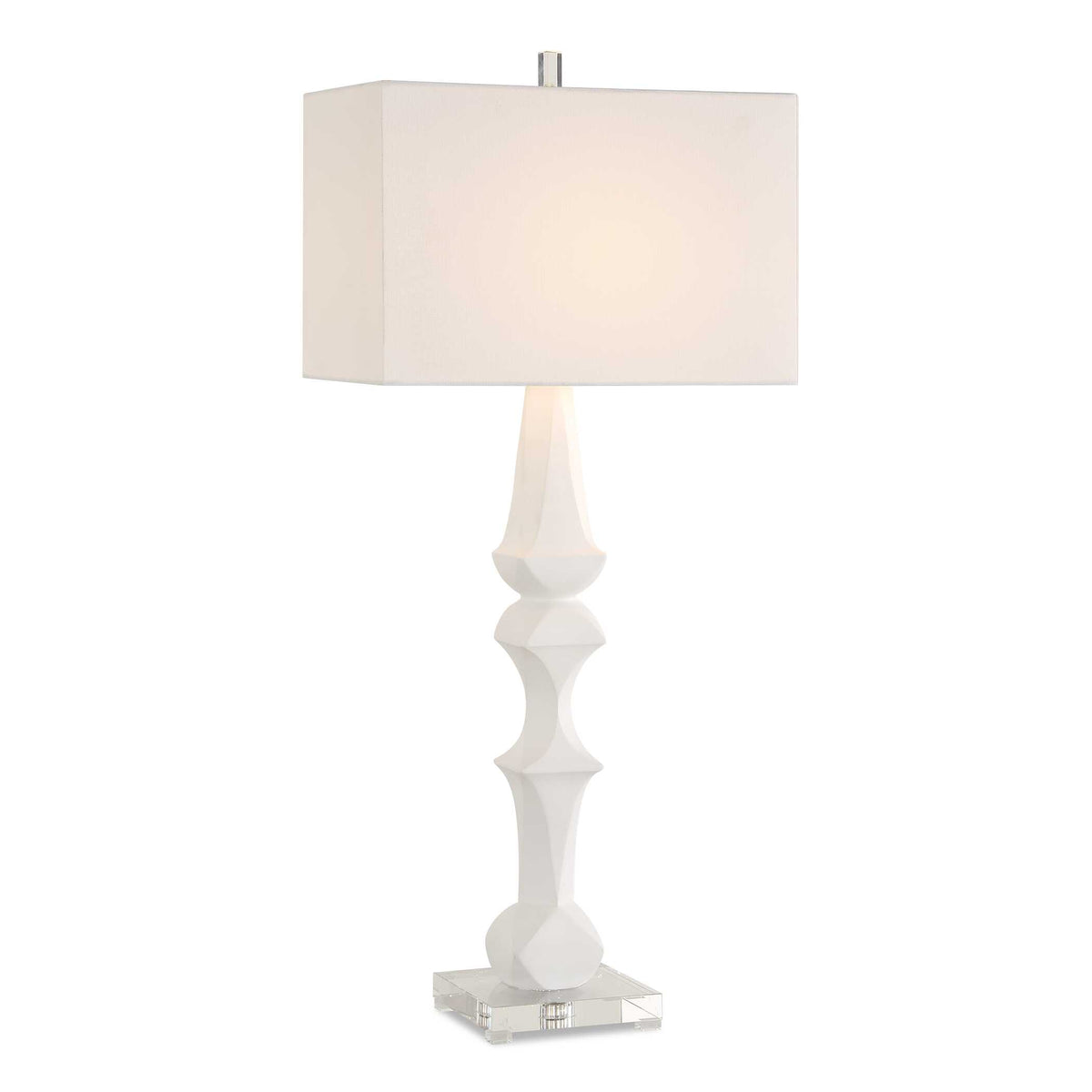 Mayme White Table Lamp - Ornate Home