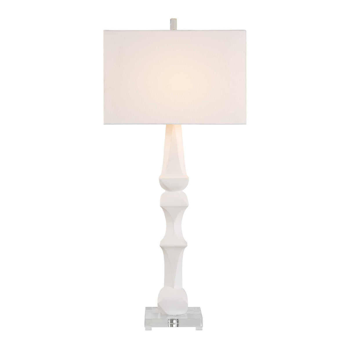 Mayme White Table Lamp - Ornate Home