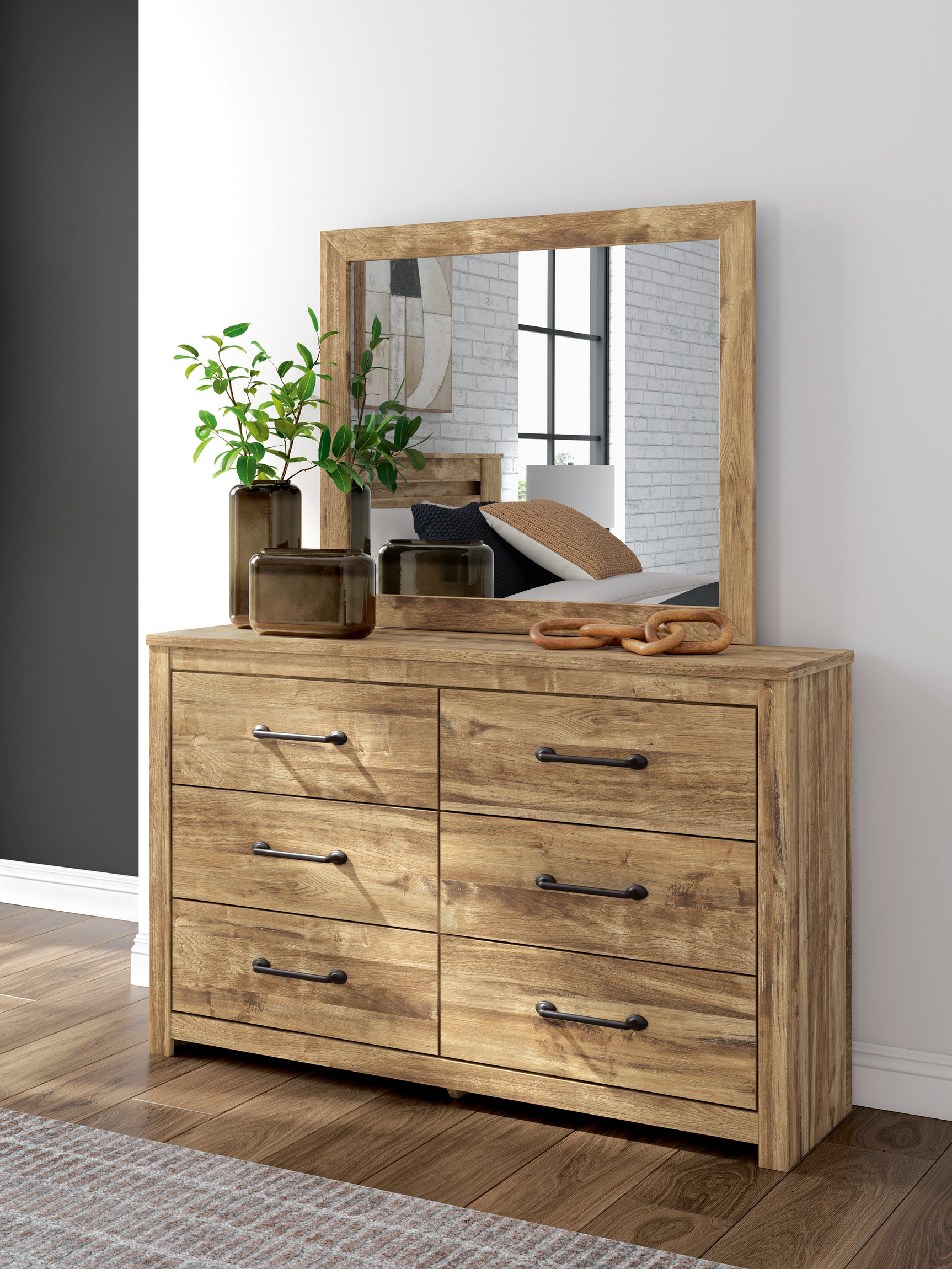 Maystonna Brown Six Drawer Dresser - Ornate Home