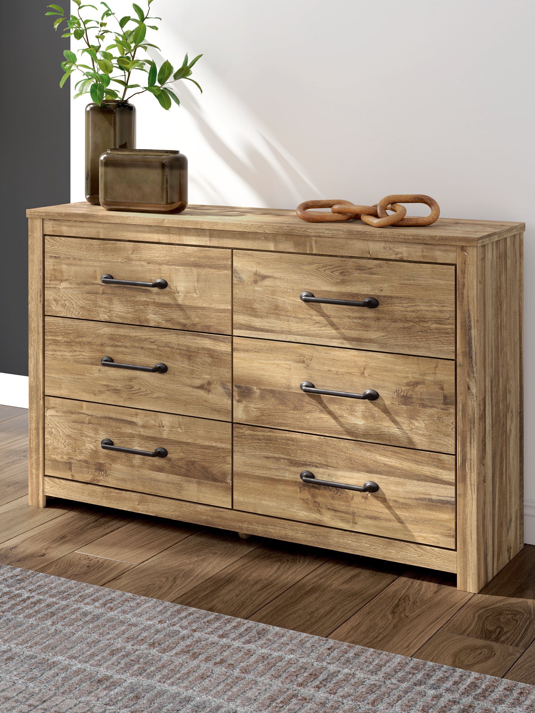Maystonna Brown Six Drawer Dresser - Ornate Home