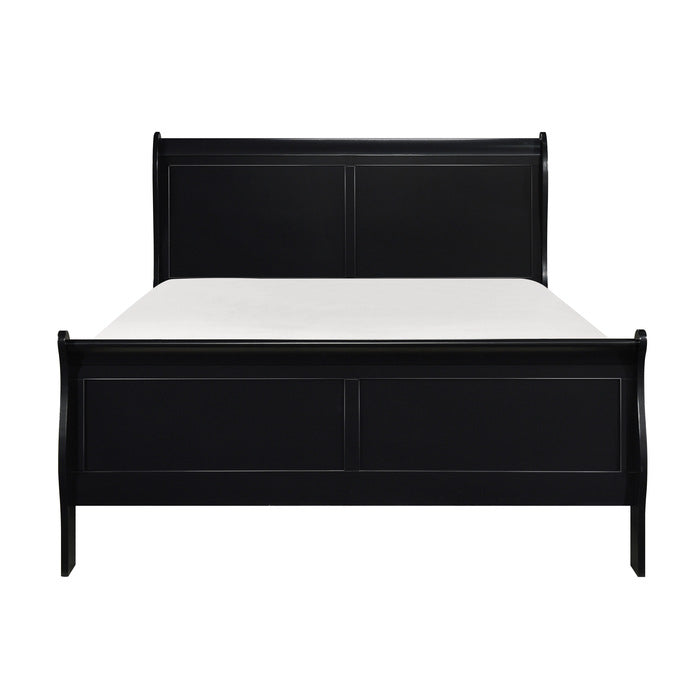 Mayville Black Eastern King Bed - Ornate Home