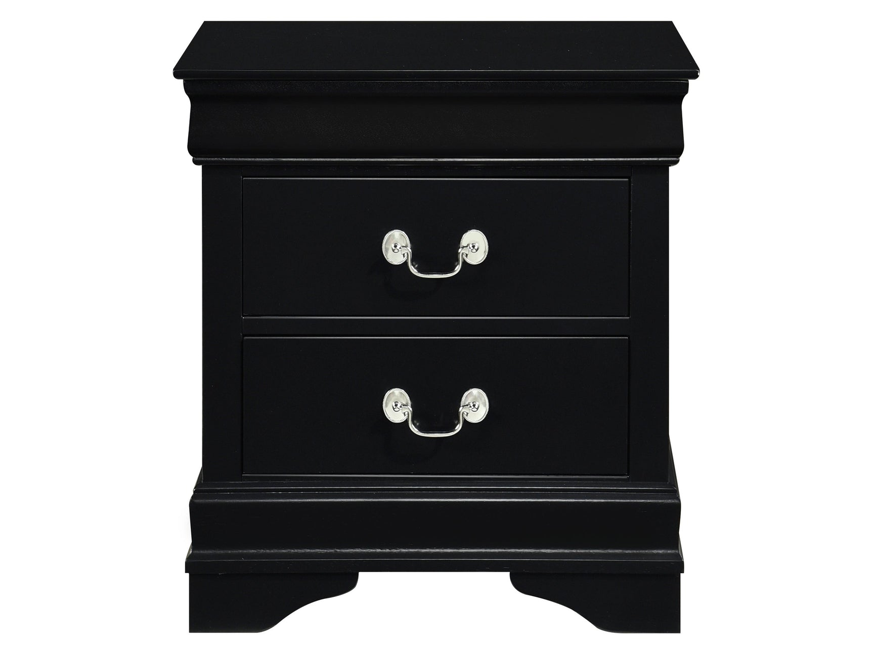Mayville Black Nightstand - Ornate Home