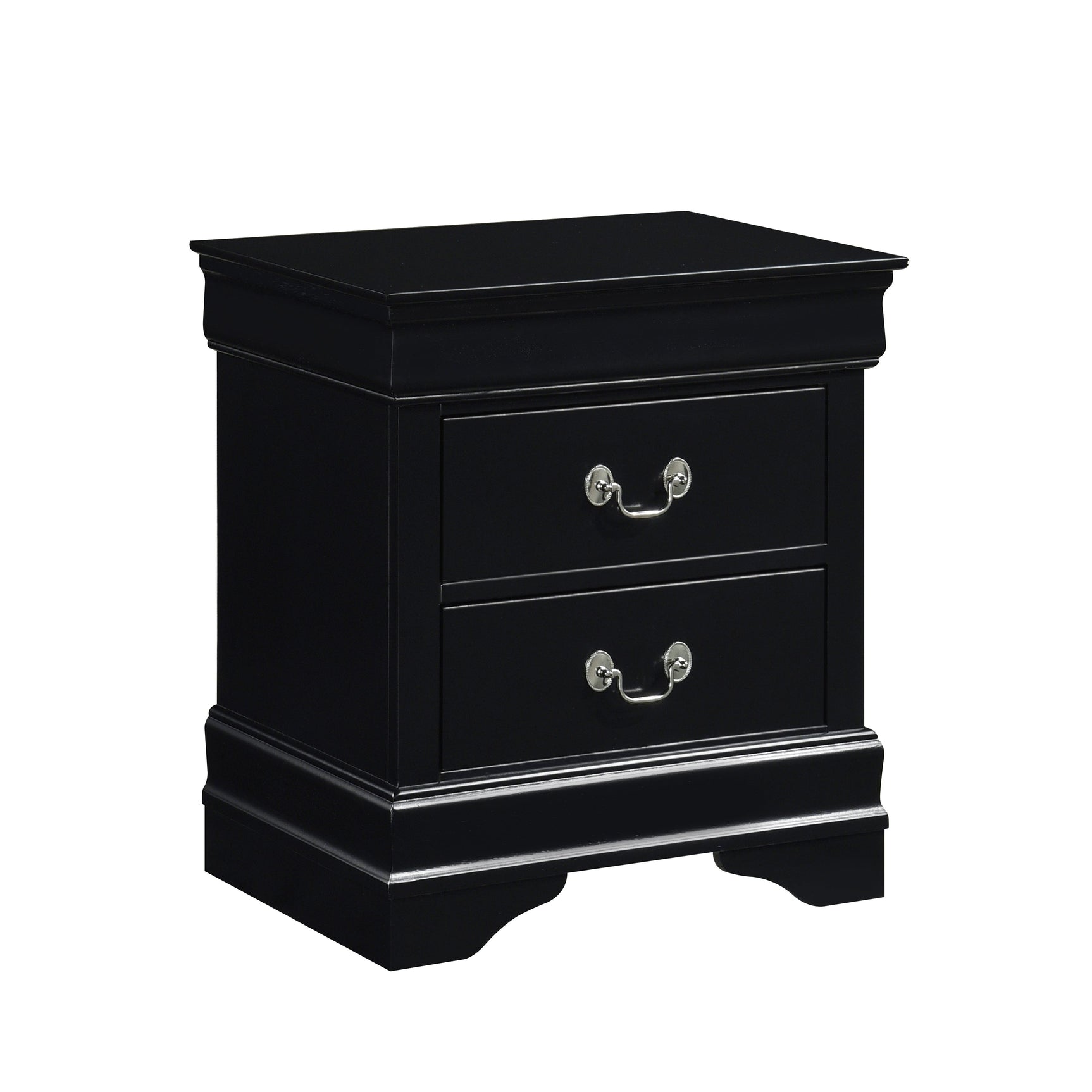 Mayville Black Nightstand - Ornate Home