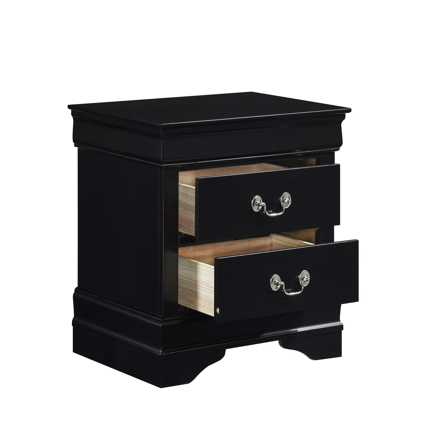 Mayville Black Nightstand - Ornate Home