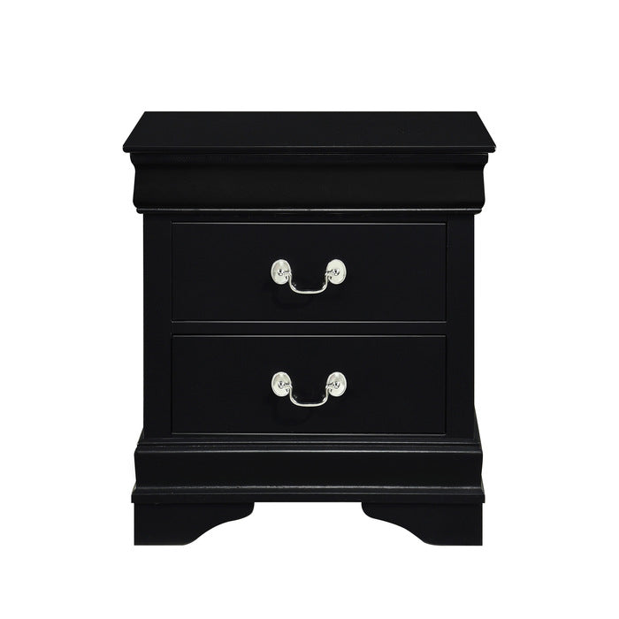 Mayville Black Nightstand - Ornate Home