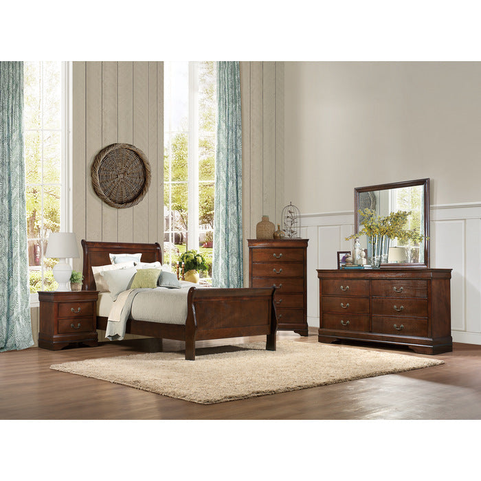 Mayville Brown Cherry Nightstand - Ornate Home