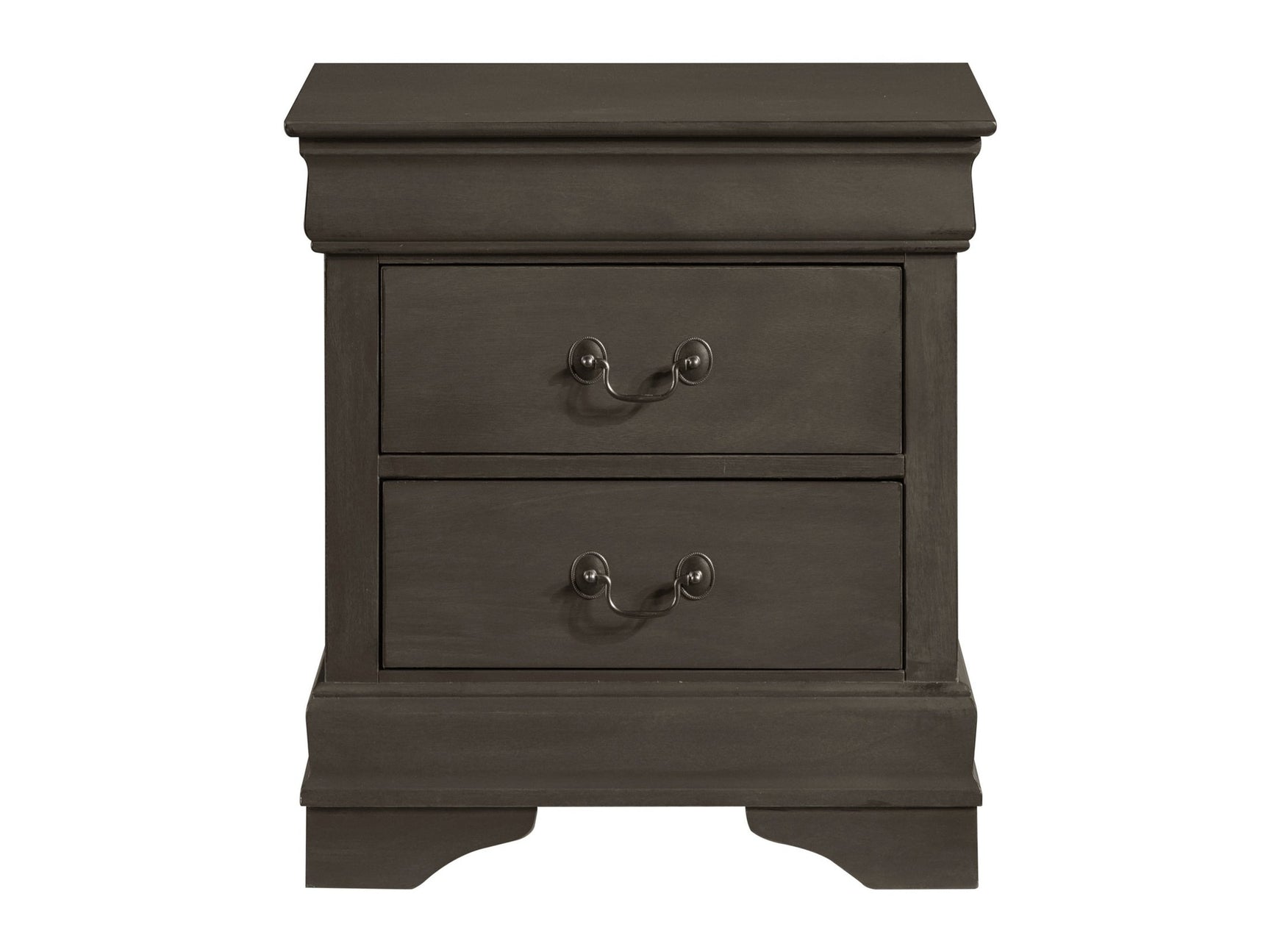 Mayville Stained Gray Nightstand - Ornate Home