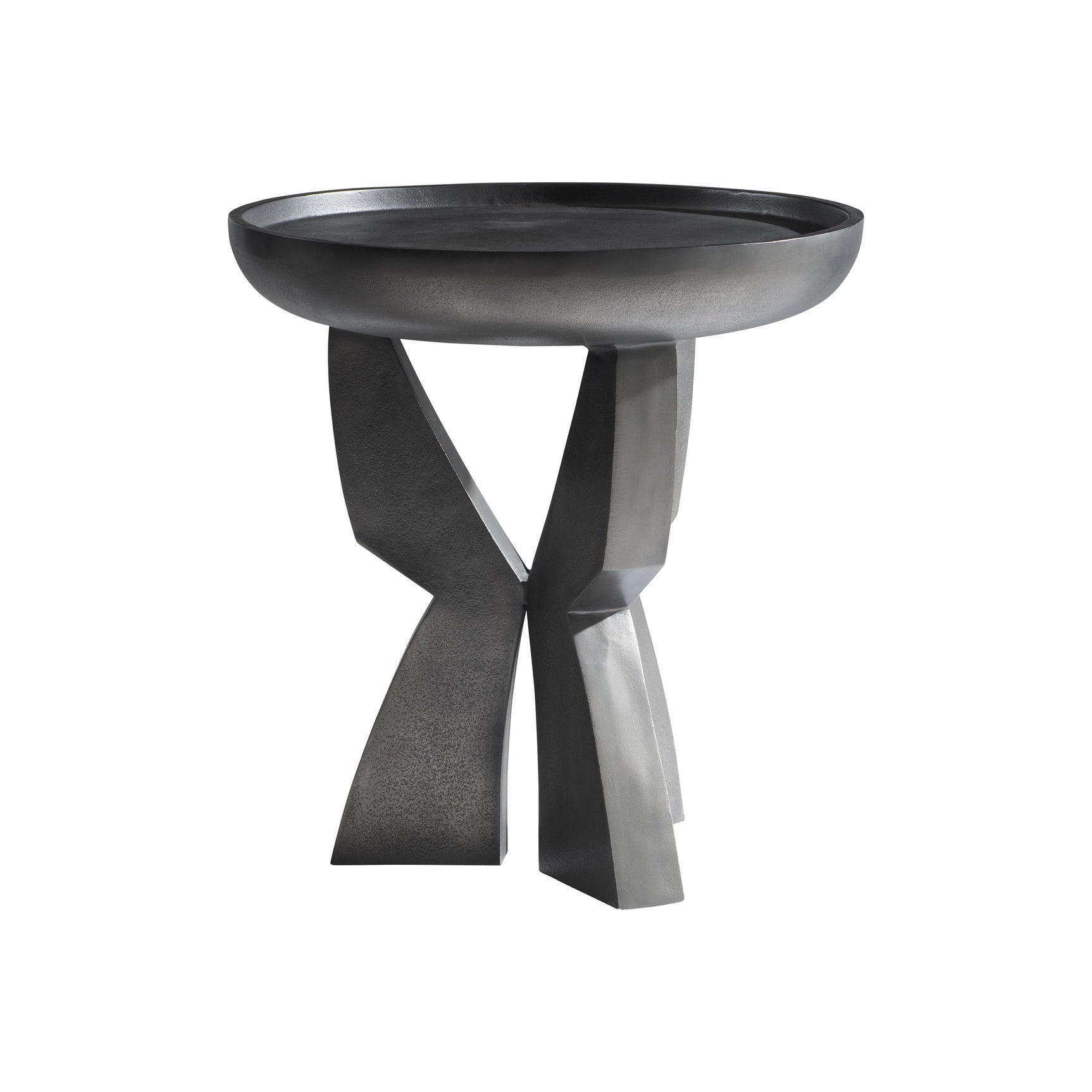 Mazo Black Nickel Side Table - Ornate Home