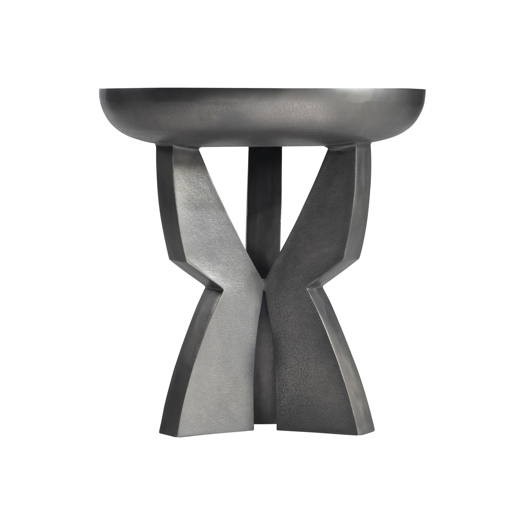 Mazo Black Nickel Side Table - Ornate Home