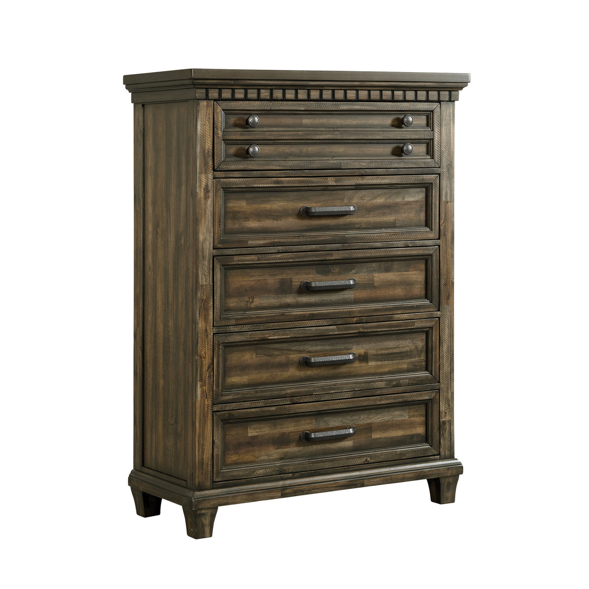 McCoy Charcoal 5-Piece King Storage Bedroom Set - Ornate Home