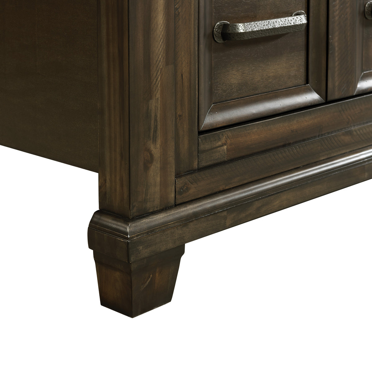 McCoy Charcoal 5-Piece Queen Storage Bedroom Set - Ornate Home
