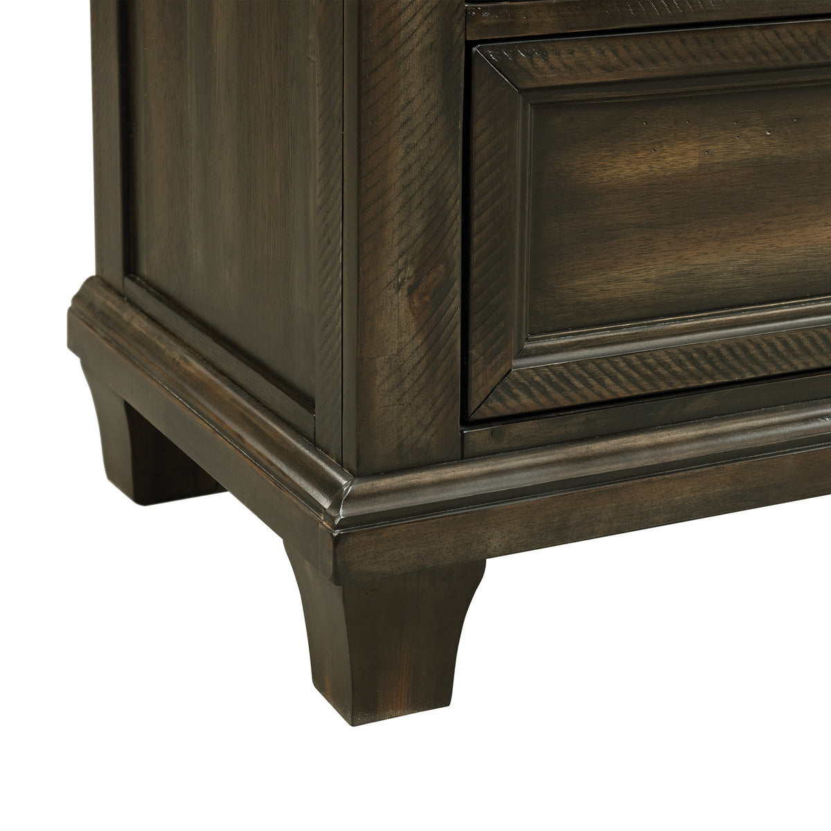 McCoy Charcoal 5-Piece Queen Storage Bedroom Set - Ornate Home