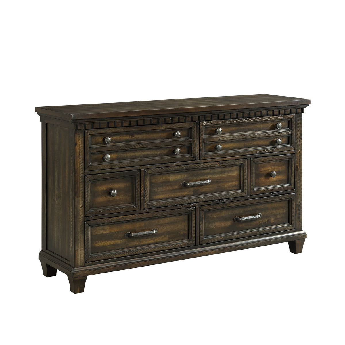 McCoy Charcoal 7-Drawer Dresser - Ornate Home