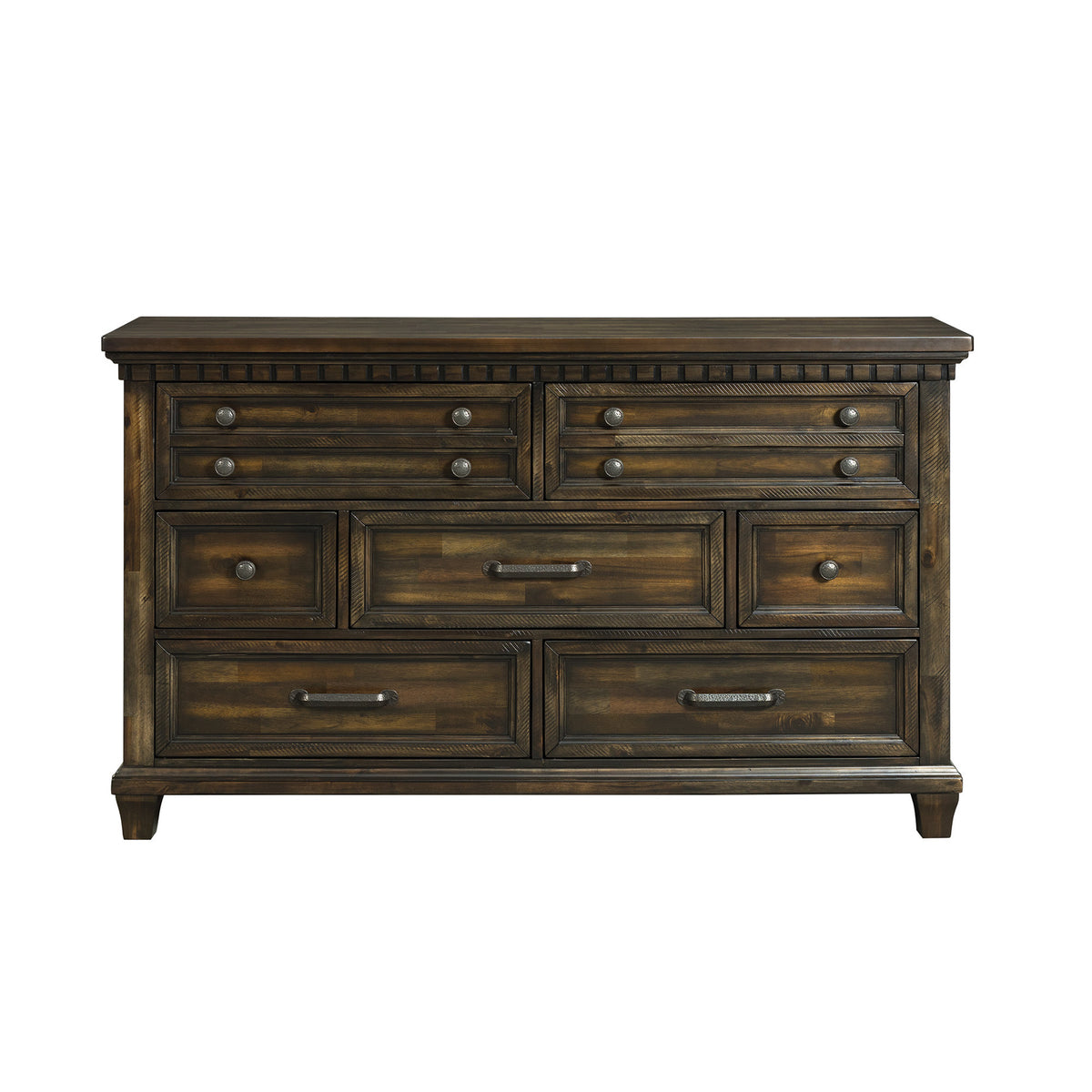 McCoy Charcoal 7-Drawer Dresser - Ornate Home